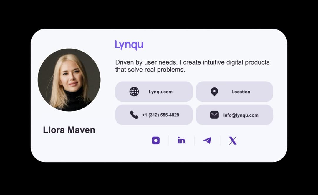 Email Signature preview