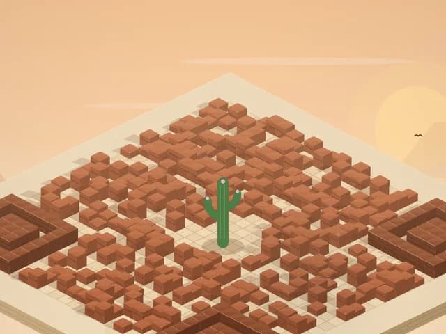 The Mesa world in the QR Worlds generator