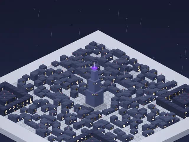 The Metropolis world in the QR Worlds generator