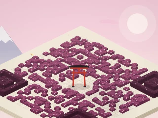 The Sakura world in the QR Worlds generator