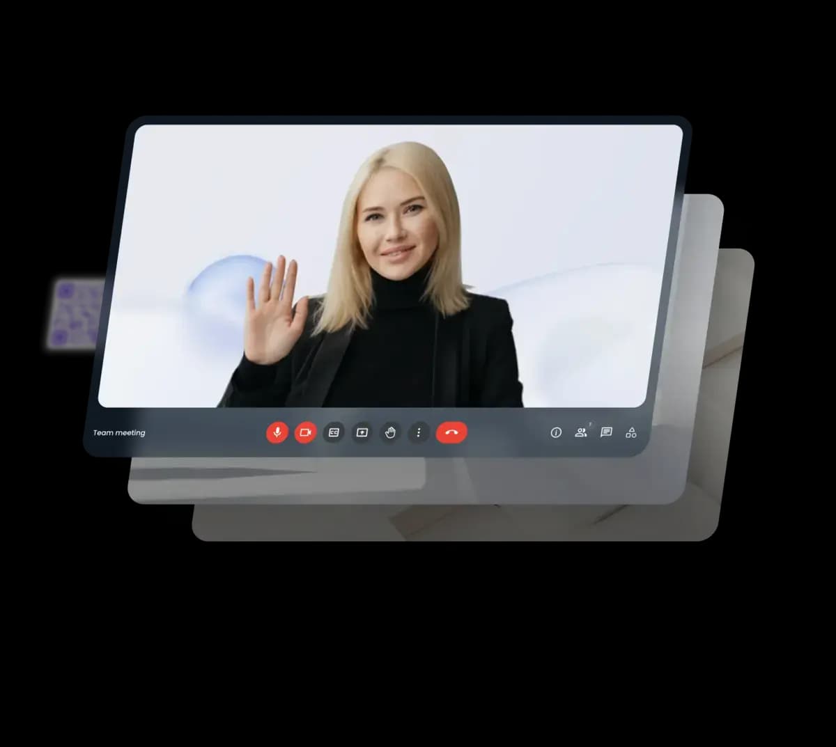 Virtual Background Phone Mockup