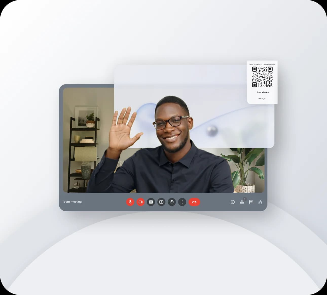 Hide distractions on video calls